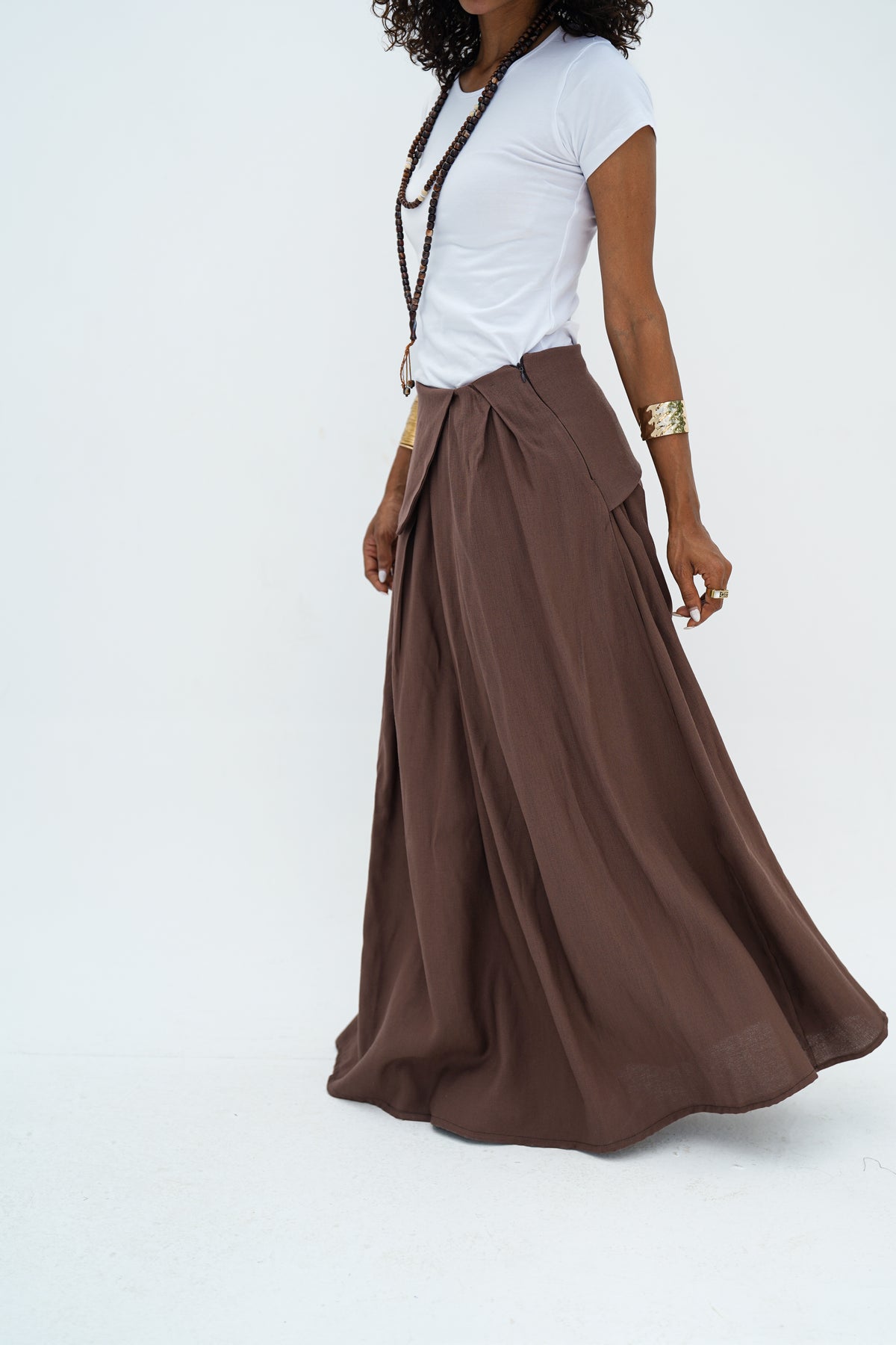 Brown Cap Skirt