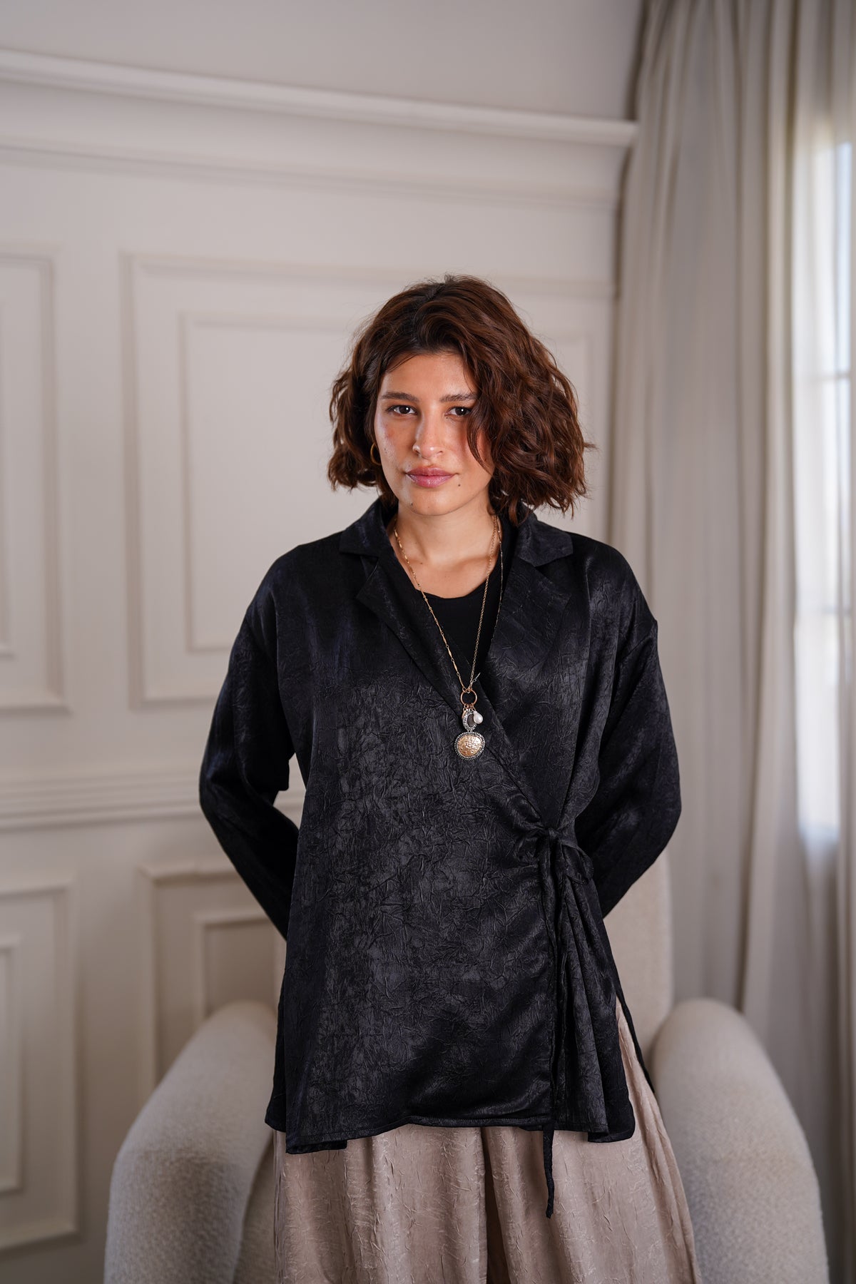 Black Laila Blouse
