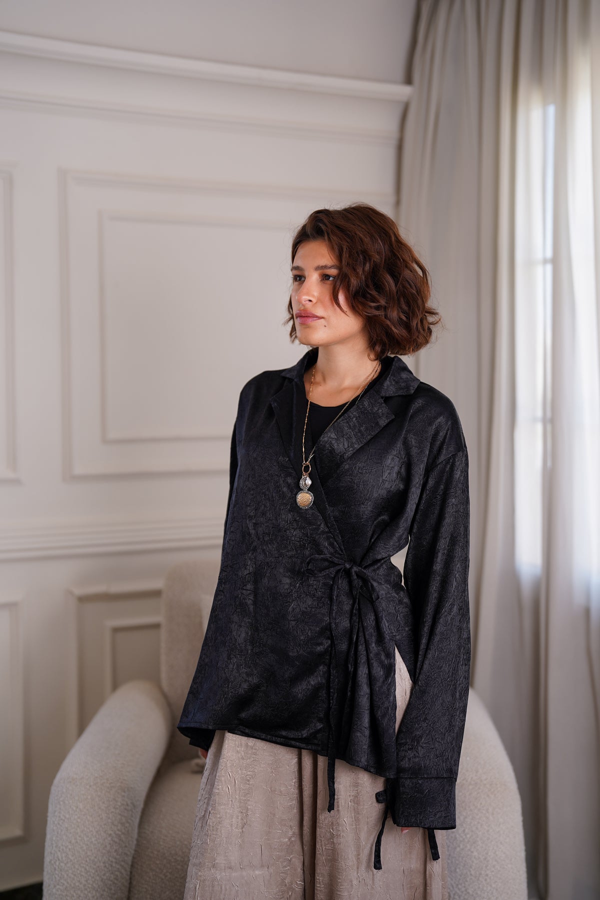 Black Laila Blouse