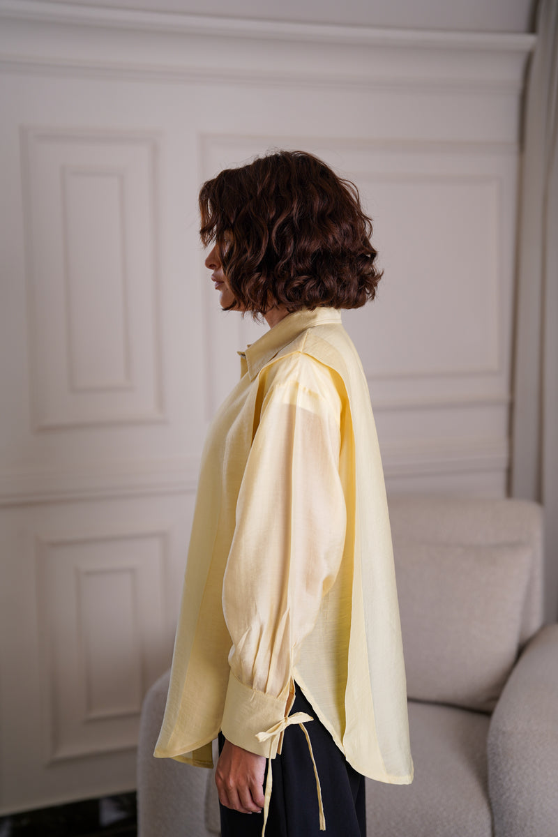 Butter Yellow Linen Shirt