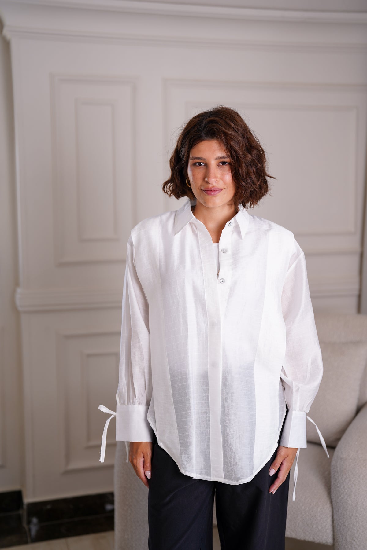 White Linen Shirt