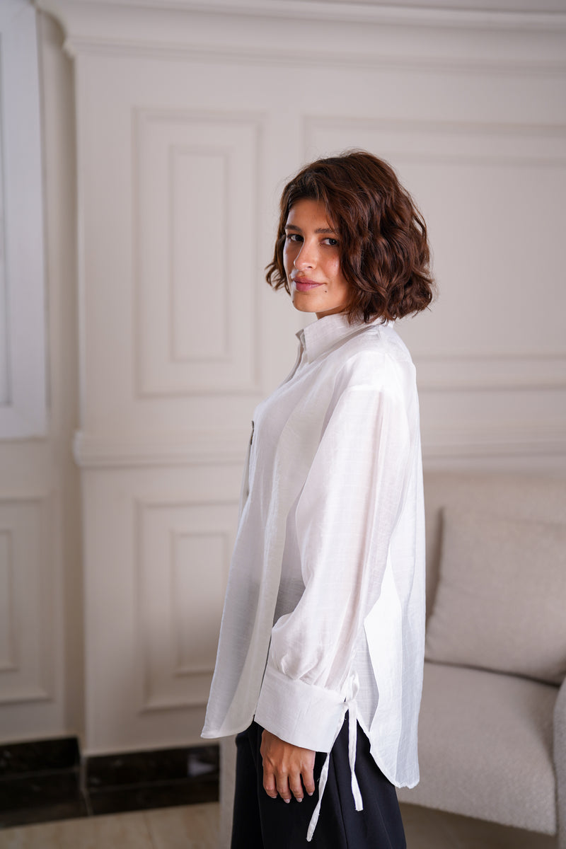 White Linen Shirt