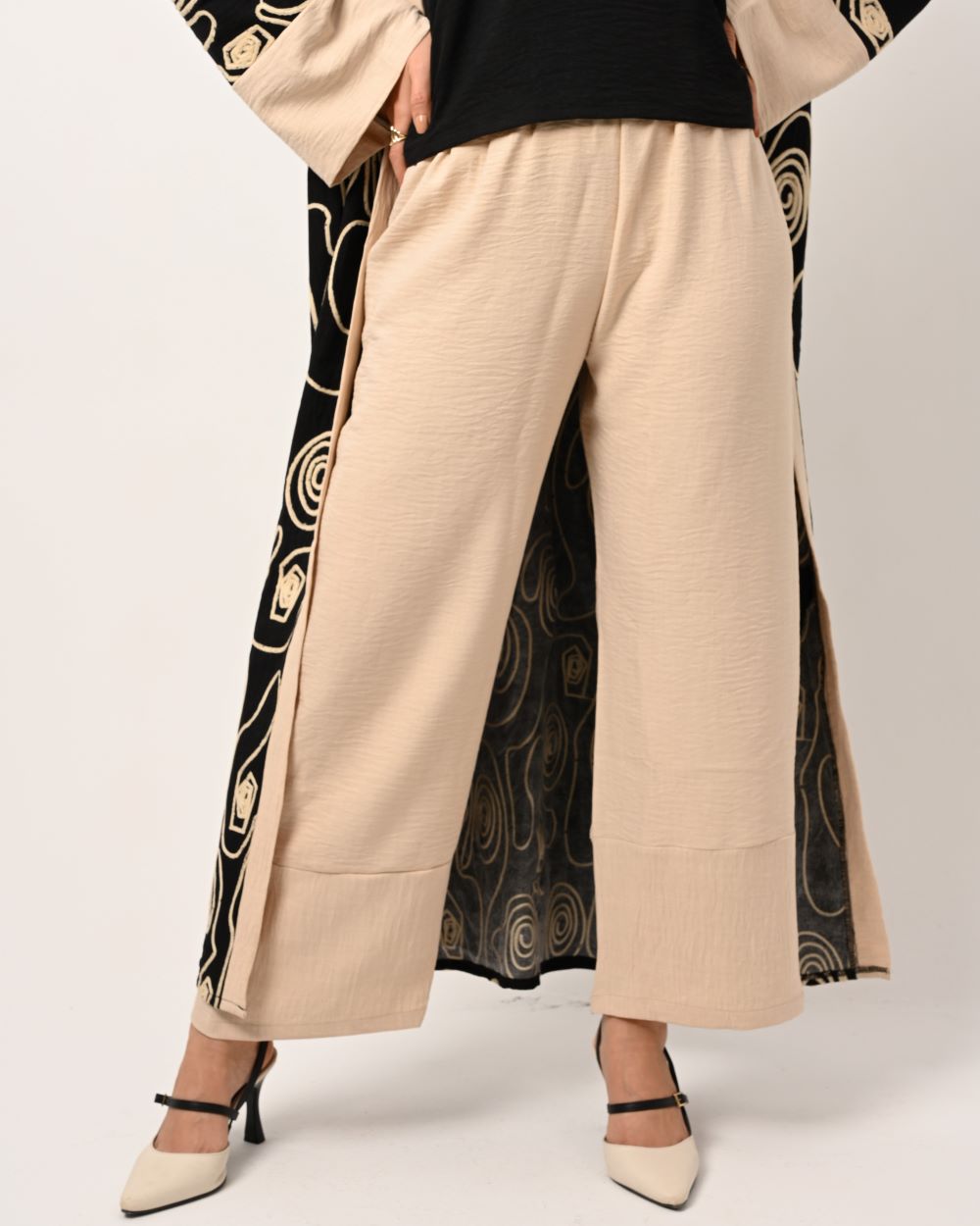 Beige Linen Pants