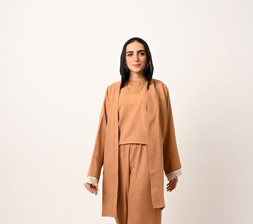 Brown Desert Sand Kimono