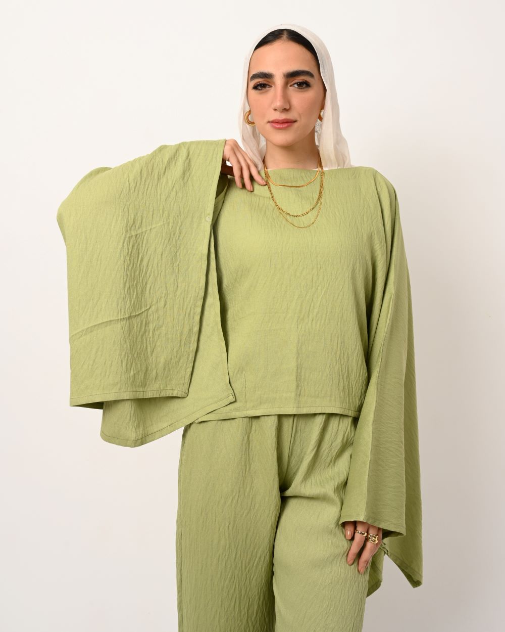 Light Olive Sunset Blouse