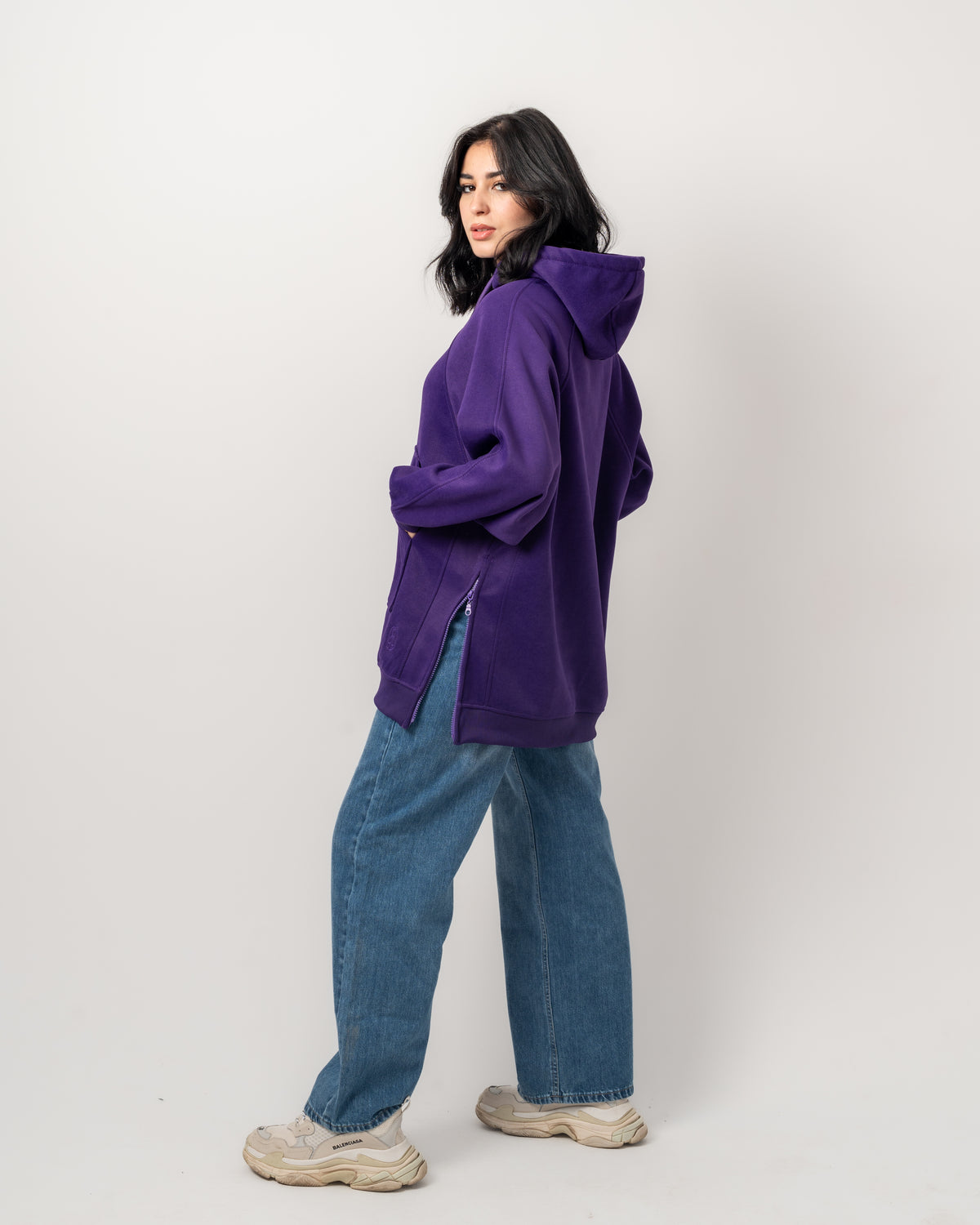 Purple Long Hoodie