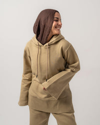 Beige Comfy Hoodie - Yeilda