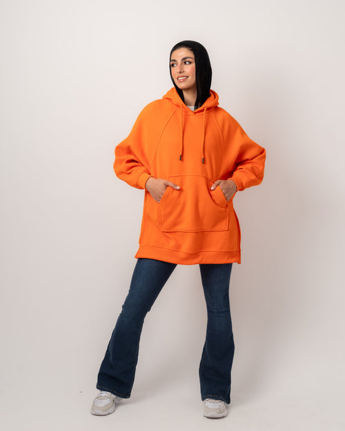 Orange Long Hoodie