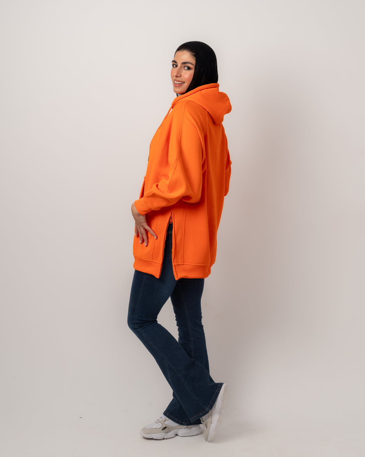 Orange Long Hoodie