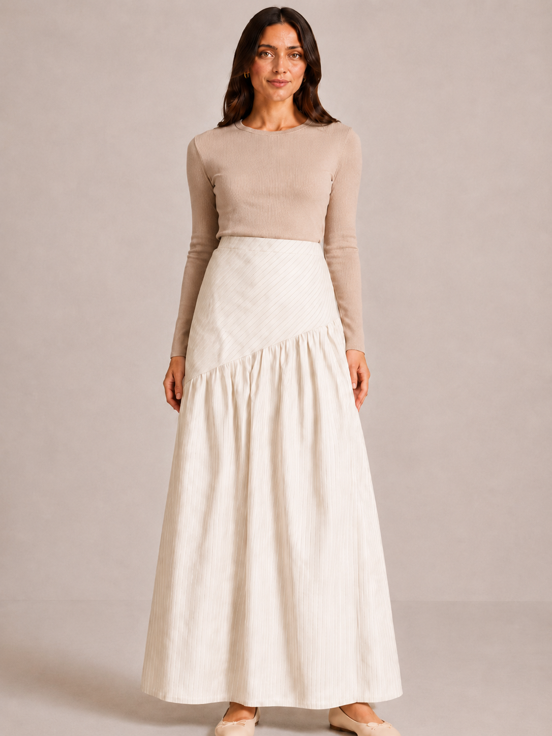 Samar White Skirt