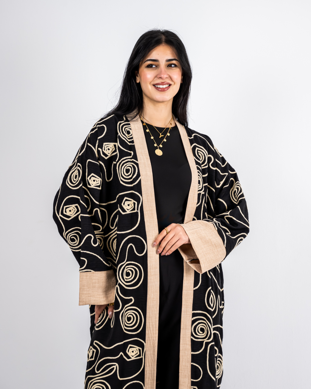 Embroidered Oriental Opulence Kaftan