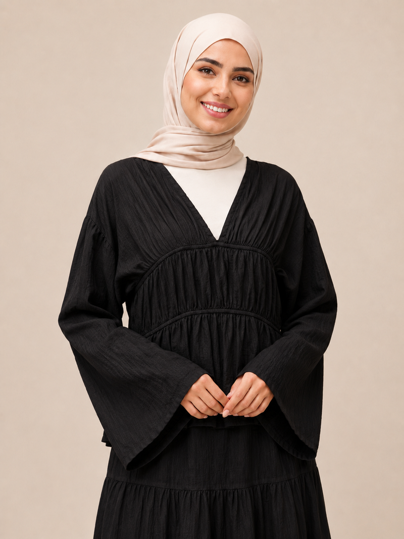 Black Flowy Set