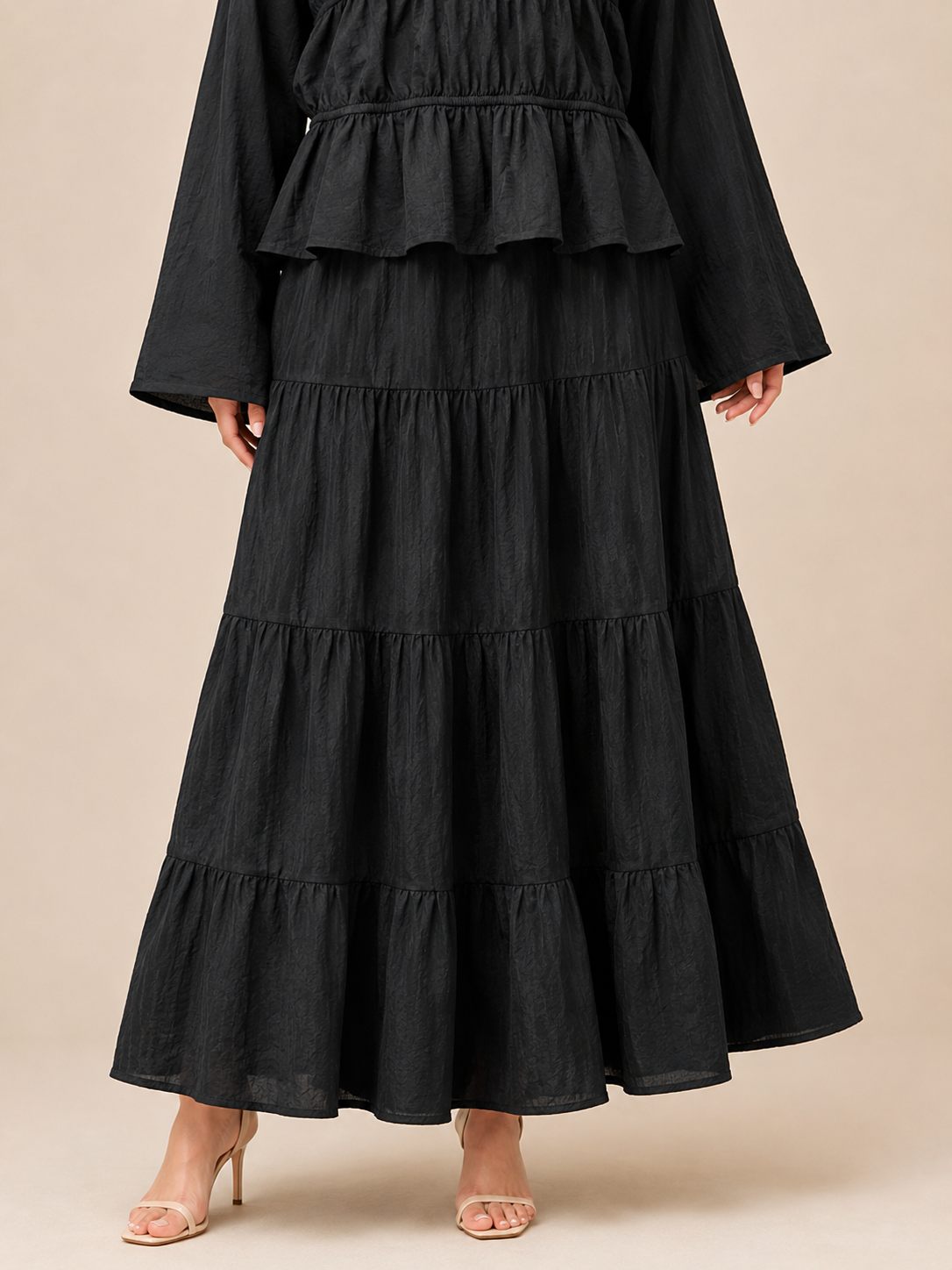 Black Flowy Set