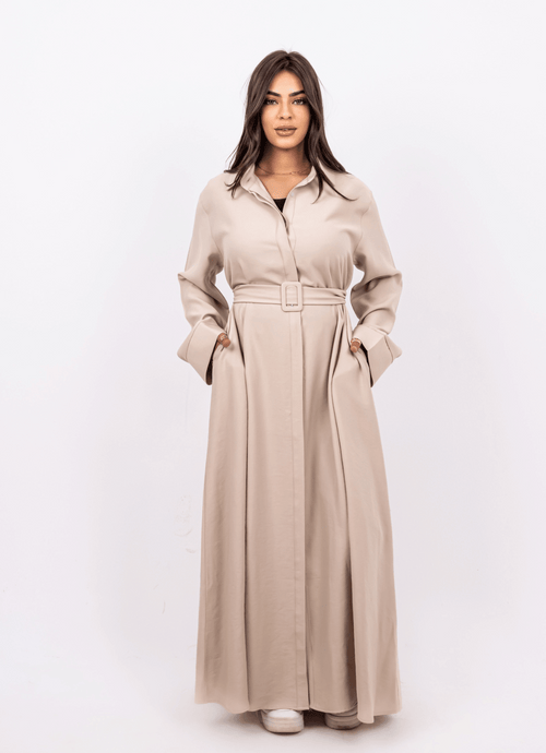 Ghazal Sand Shirt Dress