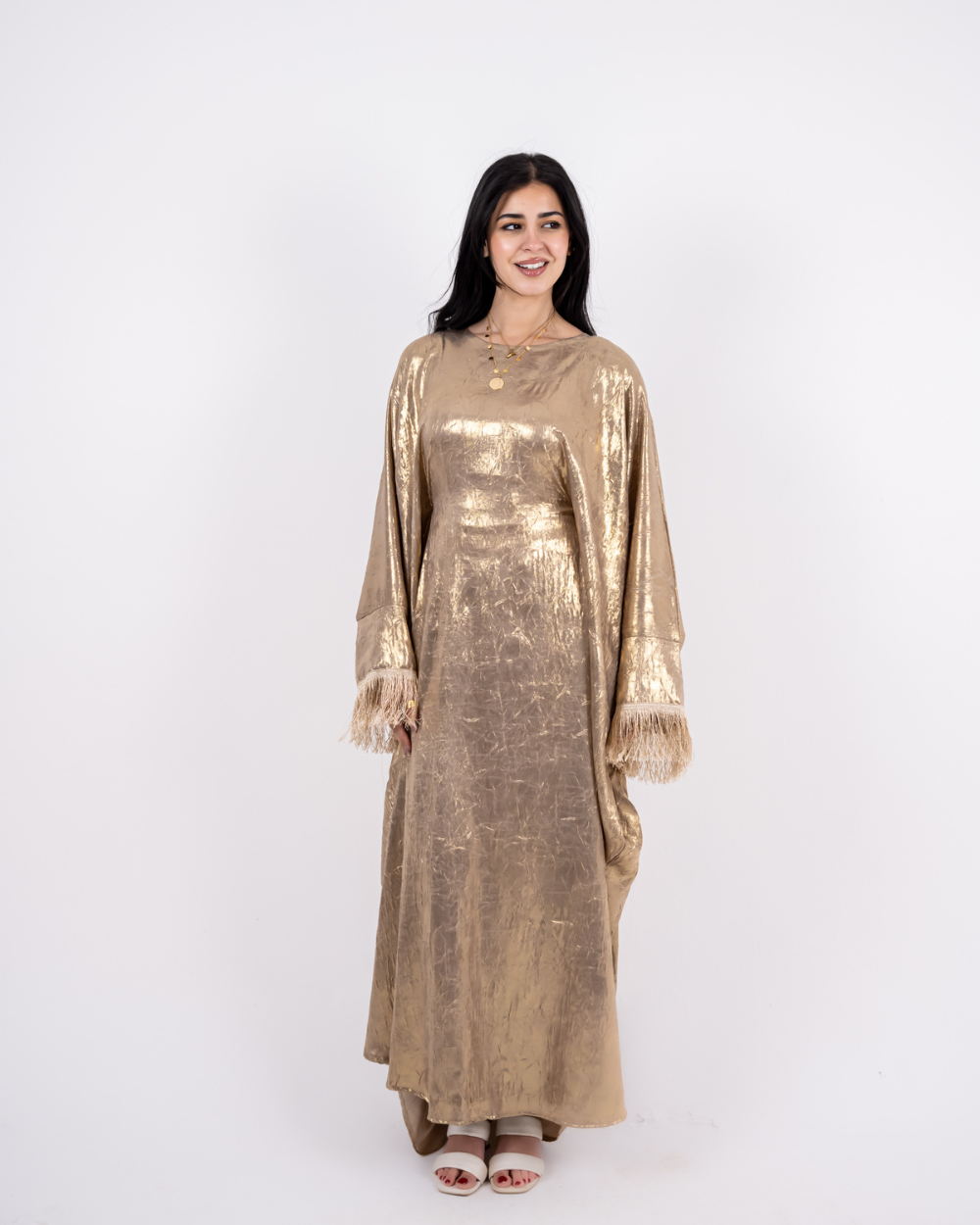 Gold Kaftan Dress