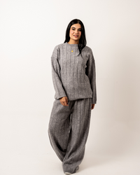 Grey Knitted Set