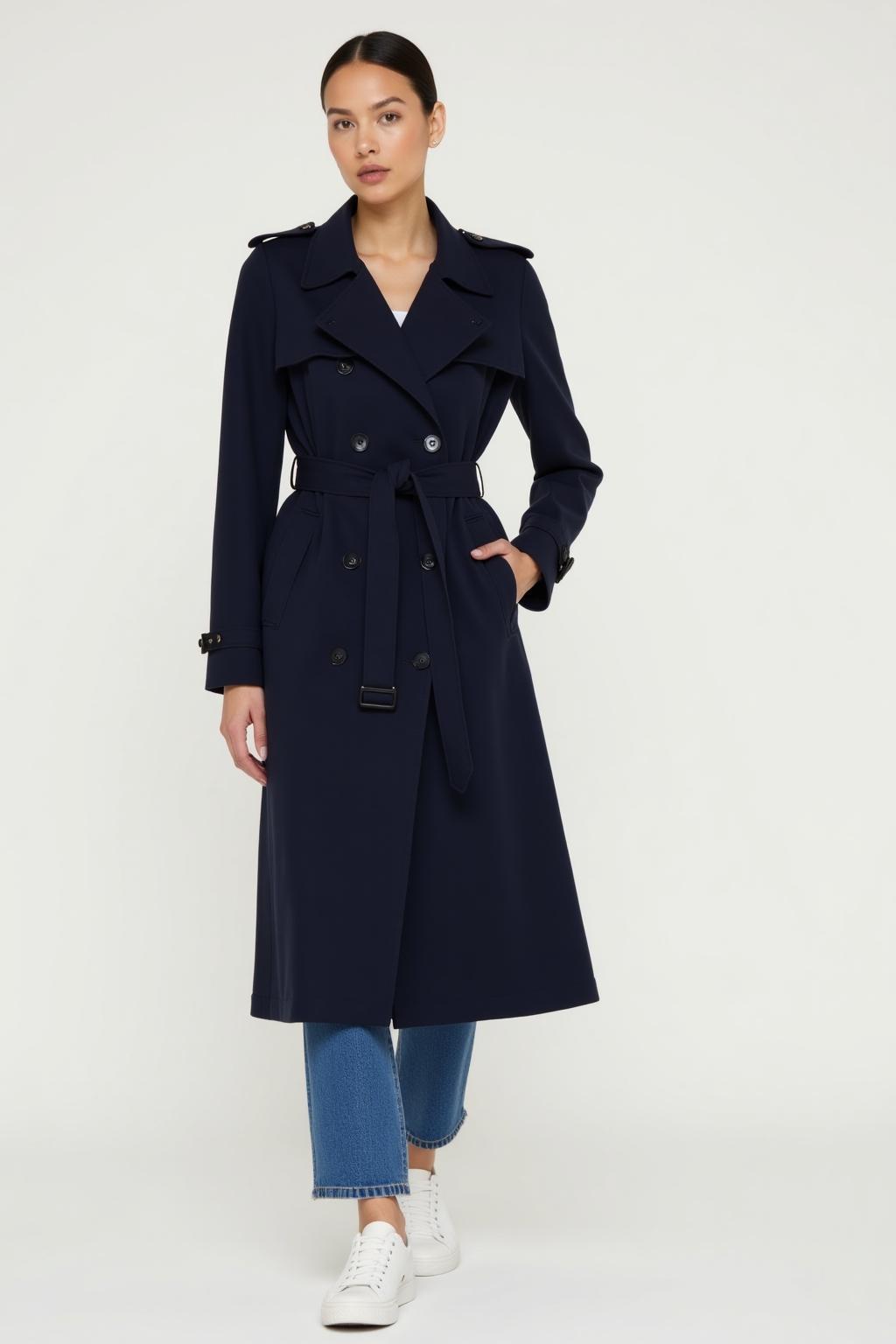 Navy Trench Coat