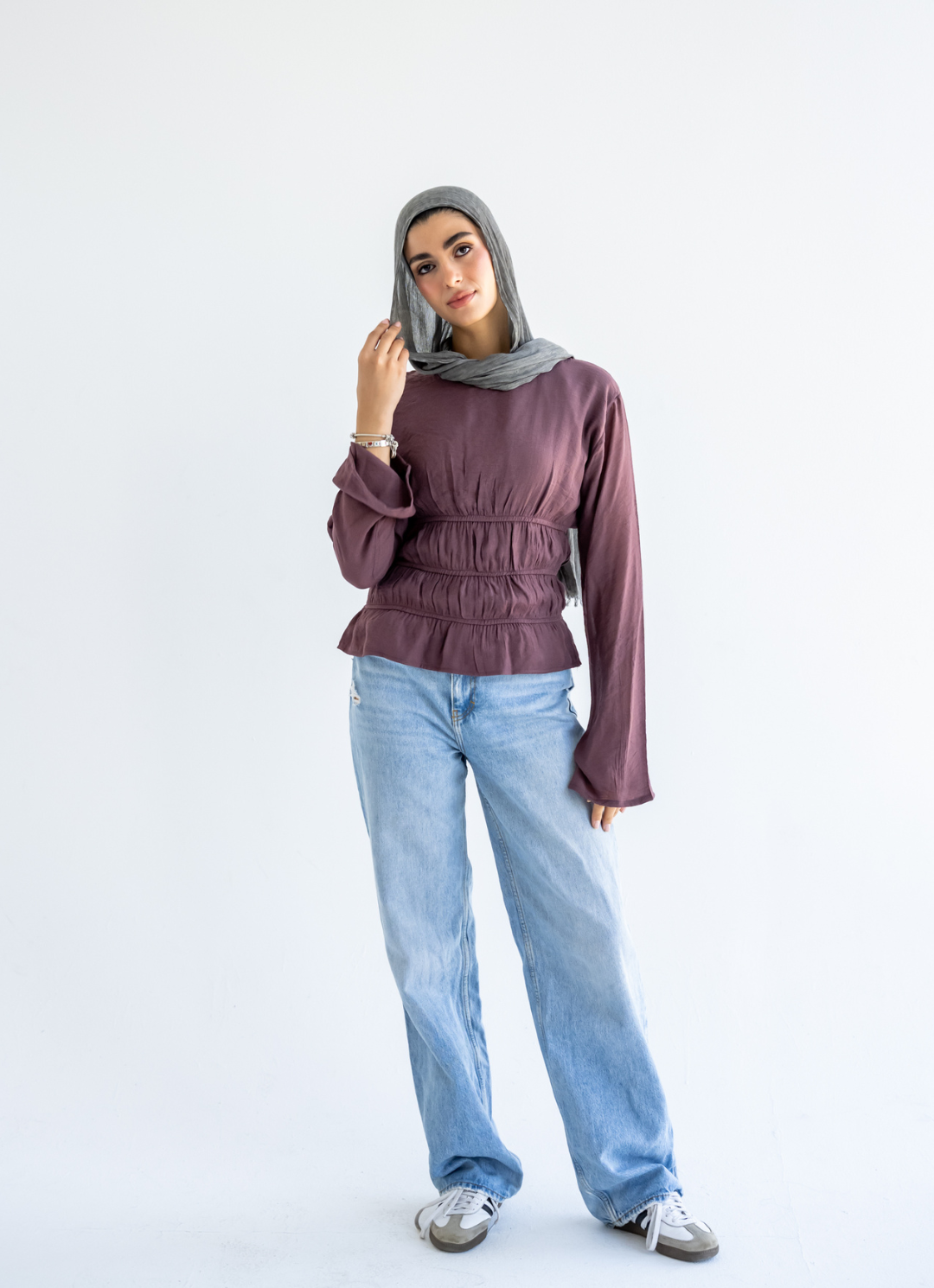 Mauve Straps Blouse