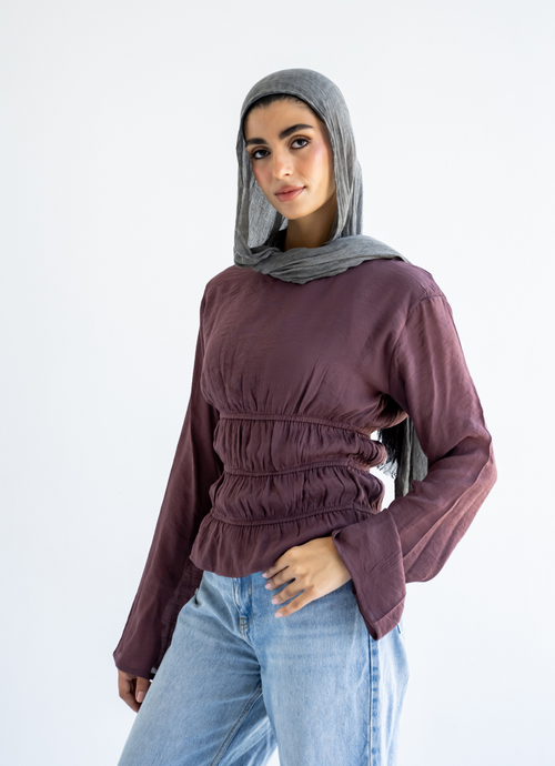 Mauve Straps Blouse