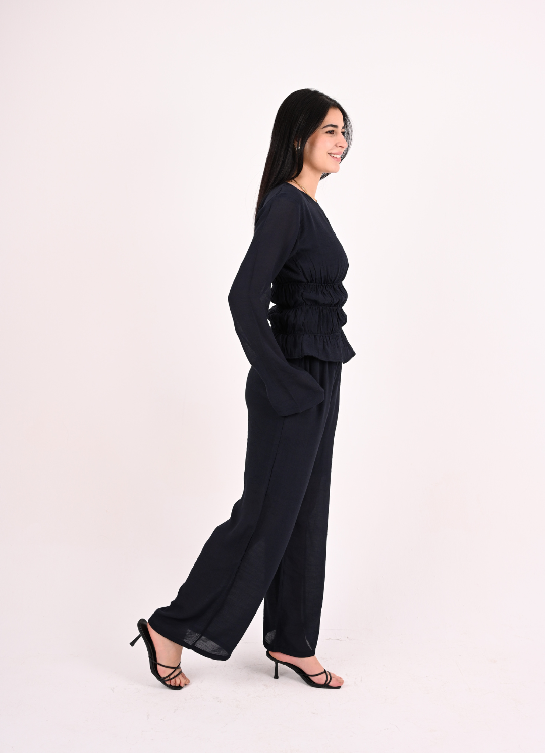 Navy Straps Blouse