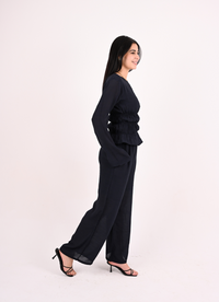 Navy Straps Blouse