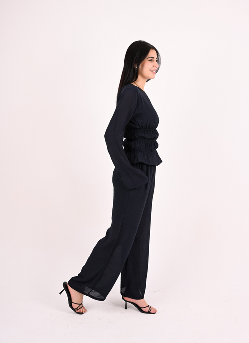 Navy Straps Pants