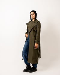 Olive Trench Coat