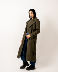 Olive Trench Coat