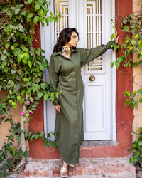 Olive Shirt Dress