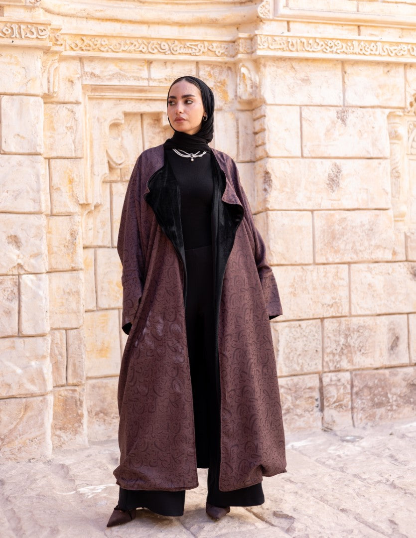 Layali Reversible Abaya – Mocha Rose