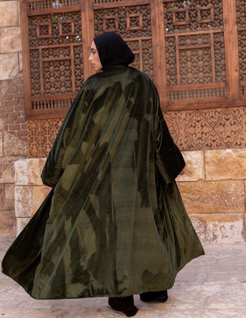 Layali Reversible Abaya – Olive