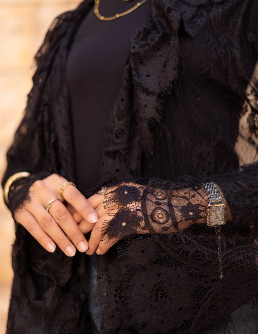 Noir Lace Overlay – Midnight