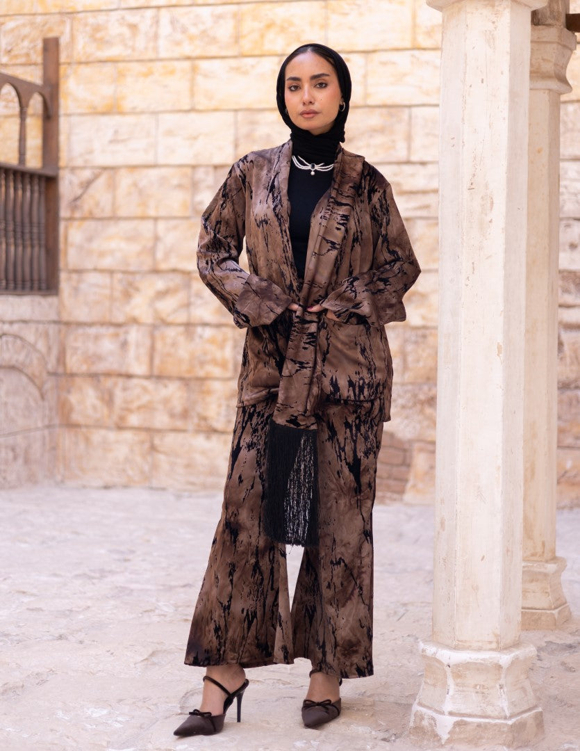 Sama Burnout Co-ord – Mocha Bronze