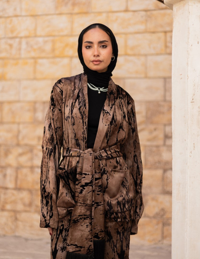 Sama Burnout Co-ord – Mocha Bronze