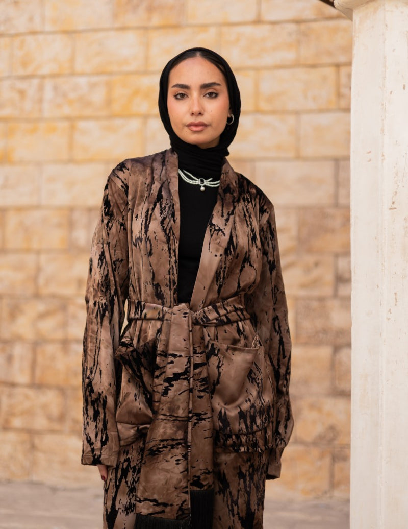 Sama Burnout Co-ord – Mocha Bronze