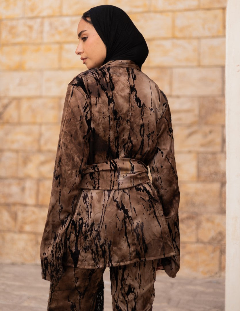 Sama Burnout Co-ord – Mocha Bronze