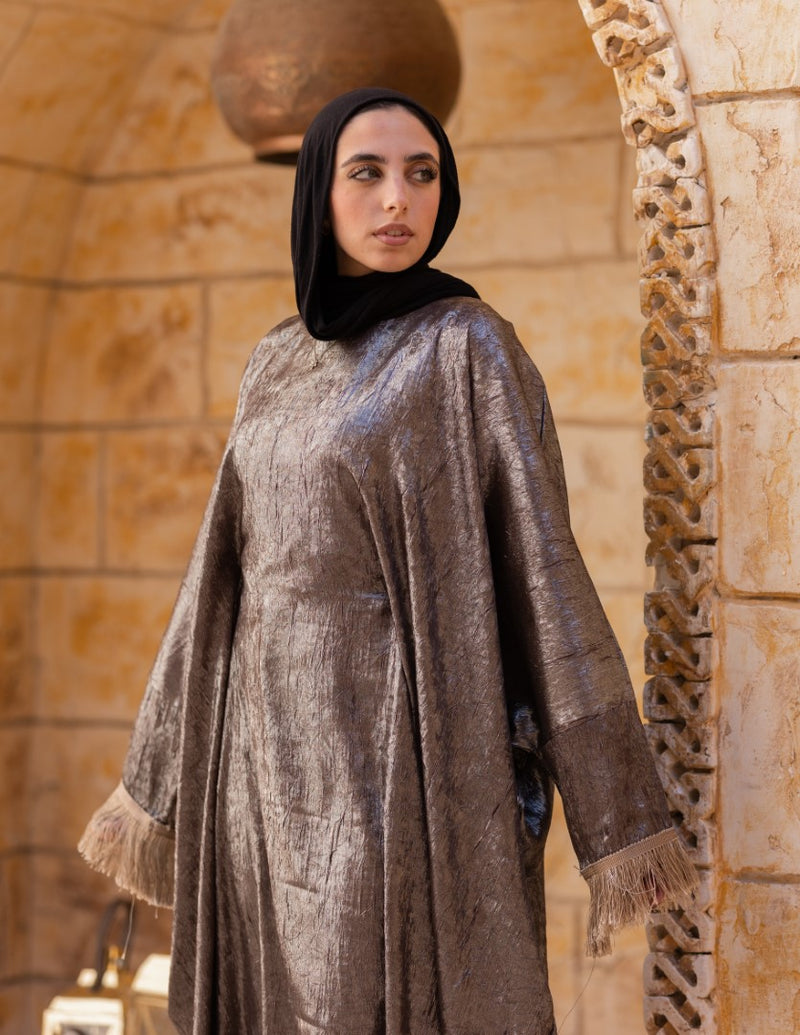 Bronze Smoke Shiny Dress