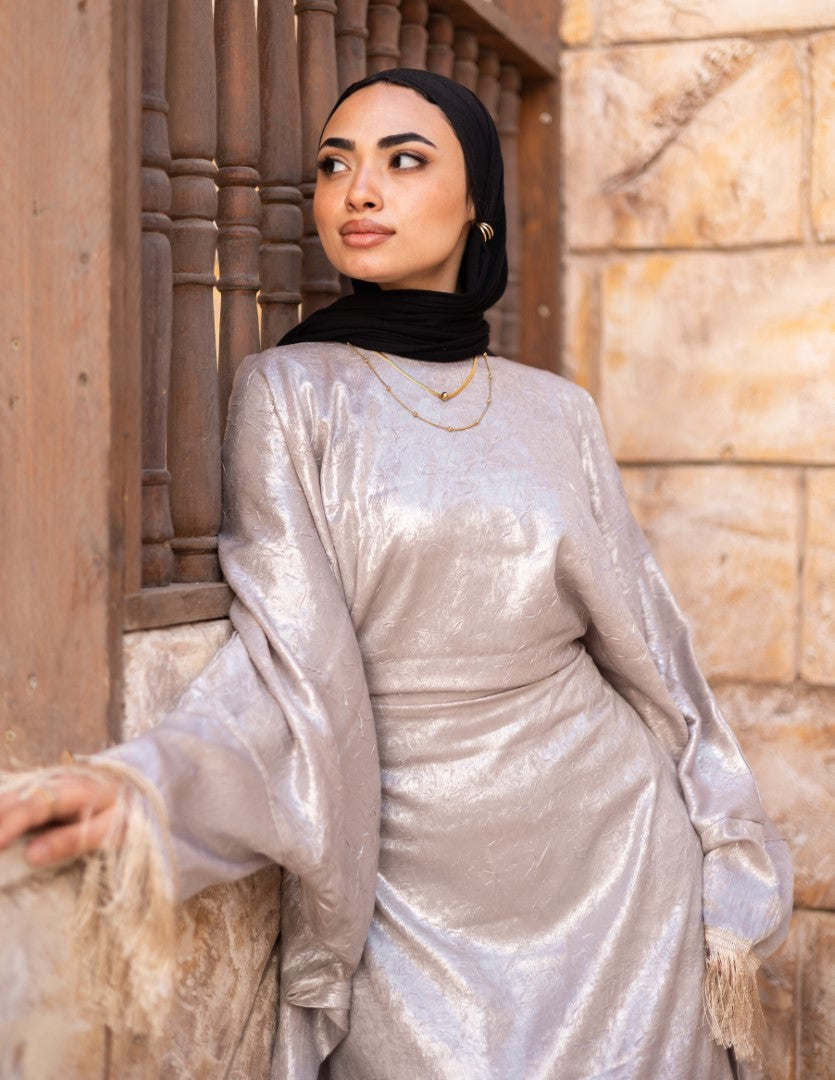 Moon Silver Shiny Dress