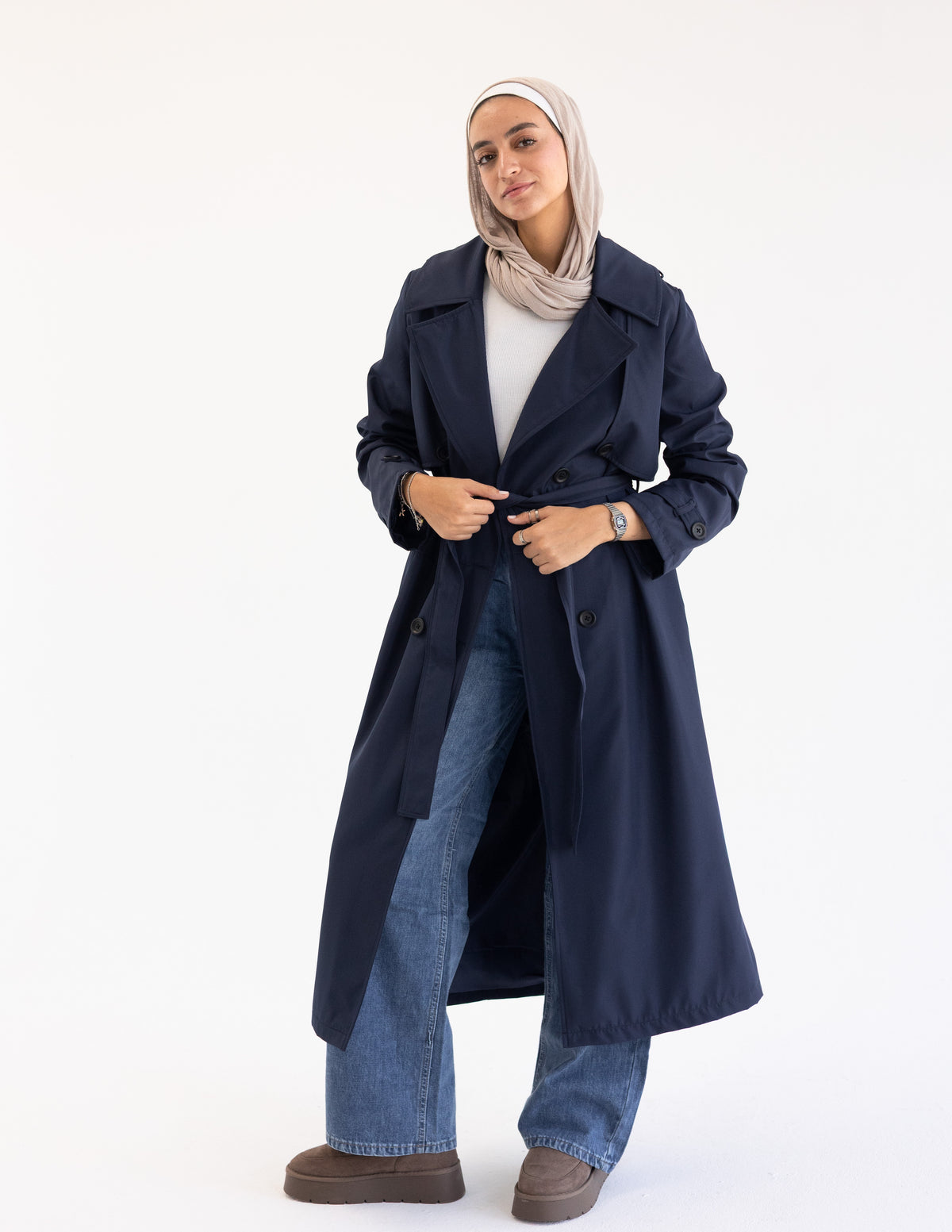 Navy Trench Coat