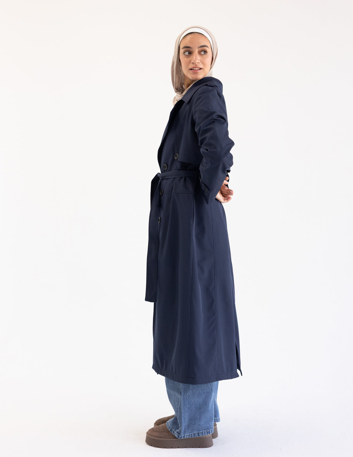 Navy Trench Coat