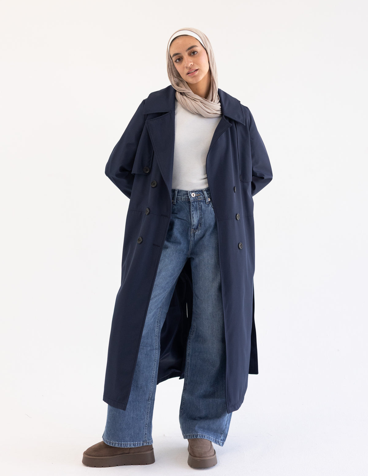 Navy Trench Coat