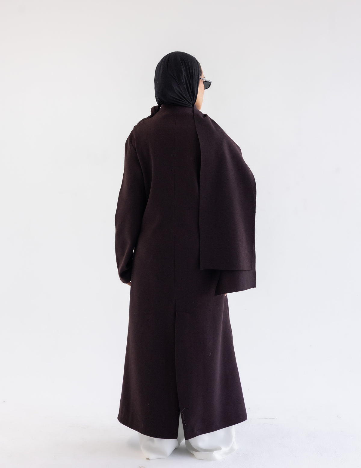 Dark Maroon  Muffler Coat