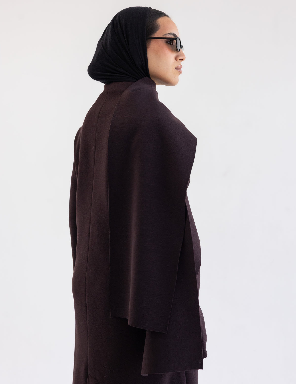 Dark Maroon  Muffler Coat