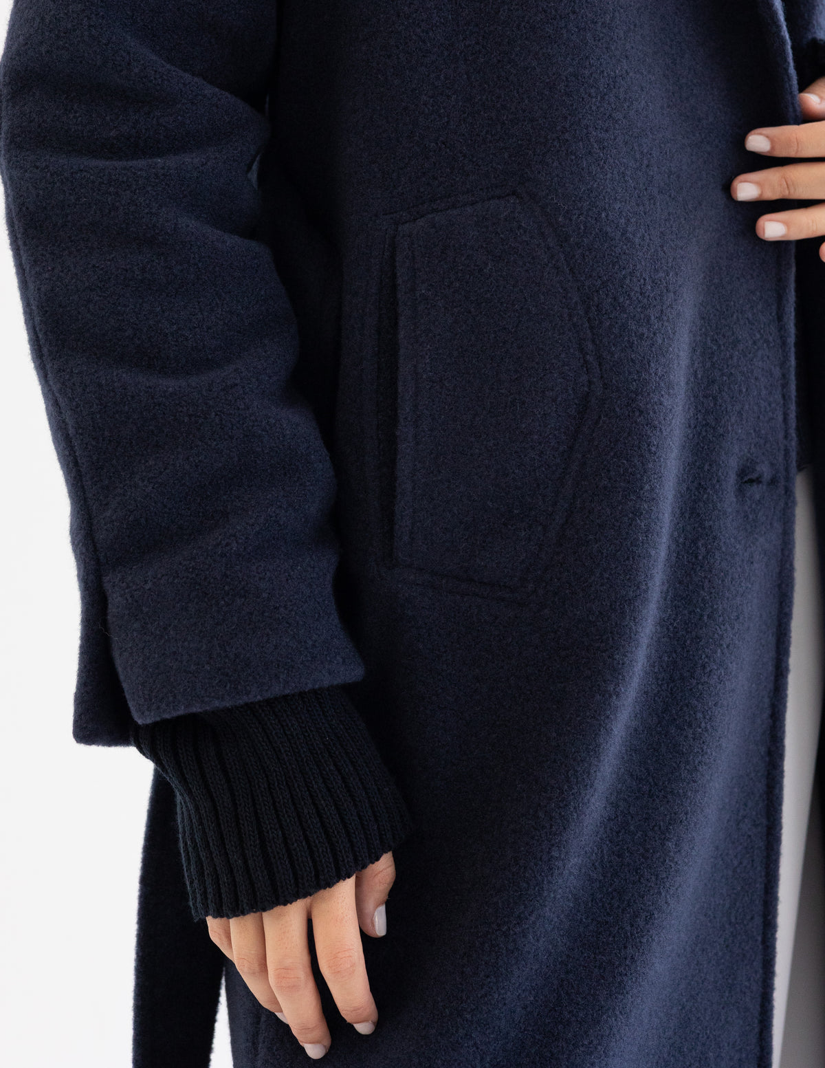 Navy Oversized Coat