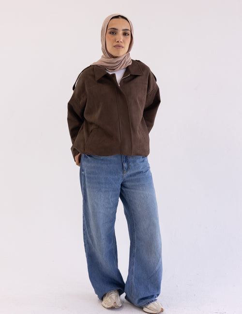 Chocolate Suede Jacket