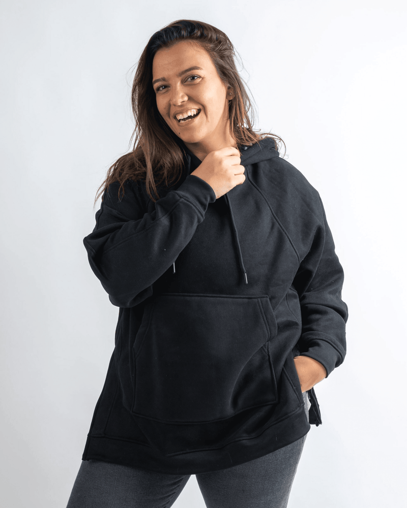 Black Long Hoodie - Yeilda