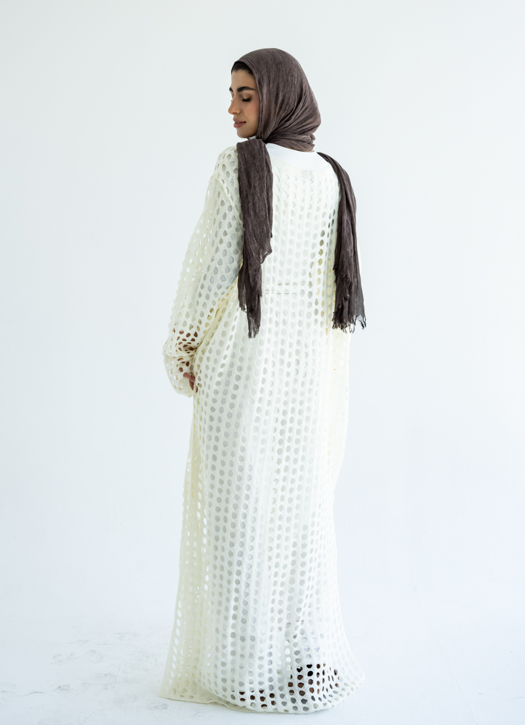 Off-white Crochet Dress