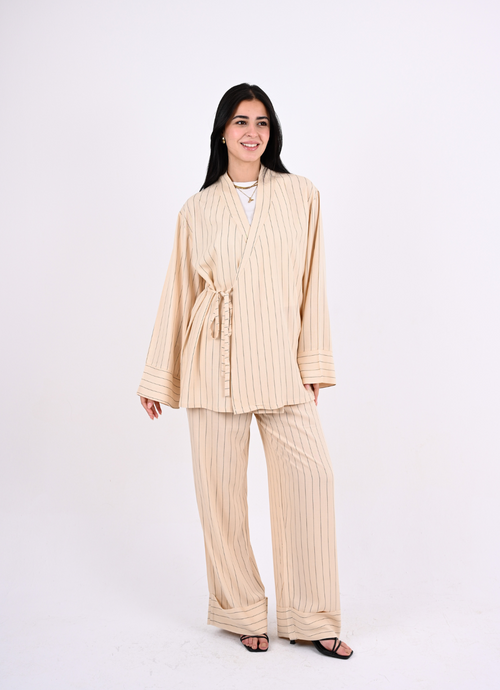 Beige Stripes Set