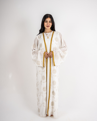 White Embroidered Kaftan