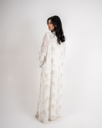 White Embroidered Kaftan